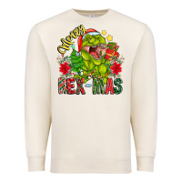 Sandshell Merry Rexmas Premium Sweatshirt - CowhideDigitalArt