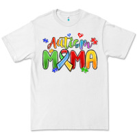 White autism mama Premium Tee - MaliasSmallBusiness