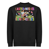 Black Easter wishes and bunny kisses Easter gnomies  Eas Heavyweight Sweatshirt - CowGirlArtShop