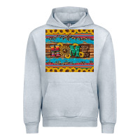 Heather Grey western home wind wheel sunflowers Urban Hoodie - Artiststas