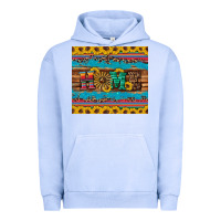 Pigment Grape Ice western home wind wheel sunflowers Urban Hoodie - Artiststas