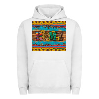 Pigment Lunar Rock western home wind wheel sunflowers Urban Hoodie - Artiststas