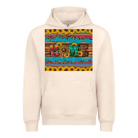 Sandshell western home wind wheel sunflowers Urban Hoodie - Artiststas