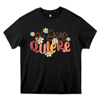 Black si dios quiere Heavy Core Tee - MaliasSmallBusiness