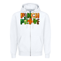 White pinch proof Zipper Hoodie - FaDigitalArtStudio