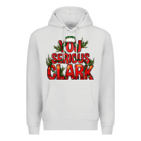 Dove Grey you serious clark bbs Premium Hoodie - BundleAndBundleShop