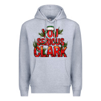 Heather Grey you serious clark bbs Premium Hoodie - BundleAndBundleShop