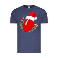 Vintage Denim Christmas Football Vintage Tee - Bettercallsaul