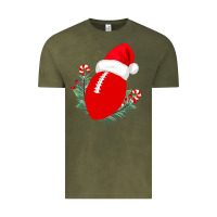 Vintage Olive Christmas Football Vintage Tee - Bettercallsaul