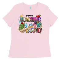 Bubblegum Pink teaching is my cardio Ladies Tee - NancyCooperArtShop