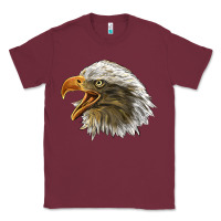 Burgundy Bald Head Eagle Classic Tee - LillyAllenDesigns