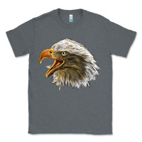 Charcoal Heather Bald Head Eagle Classic Tee - LillyAllenDesigns