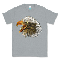 Heather Grey Bald Head Eagle Classic Tee - LillyAllenDesigns