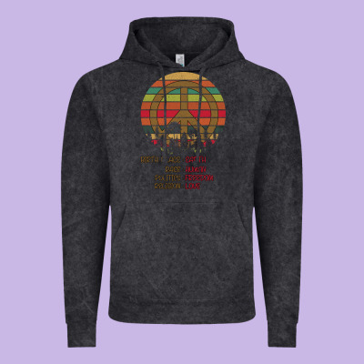 Birthplace Earth Race Human Peace Sign Hippie Vintage Hoodie Designed By Bettercallsaul