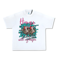 White Hangin With My Heifers Urban Heavy Tee - Bettercallsaul