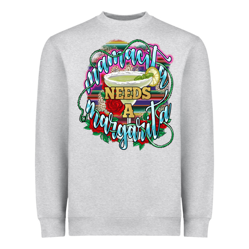 Mamacita Needs A Margarita Mexico Heavyweight Sweatshirt by HowdyJamesFarm | Teevron