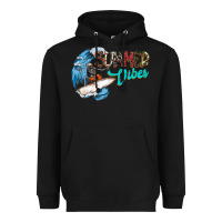 Black Summer Vibes Heavyweight Hoodie - CowhideDigitalArt