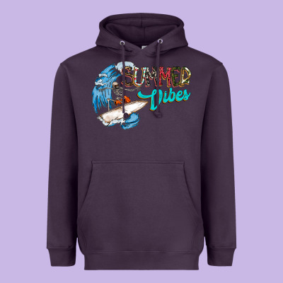 Summer Vibes Heavyweight Hoodie Designed By Cowhidedigitalart