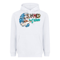 White Summer Vibes Heavyweight Hoodie - CowhideDigitalArt