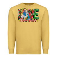 Antique Gold Love Came Down Premium Sweatshirt - CowhideDigitalArt