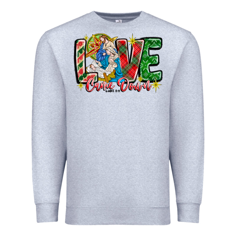 Love Came Down Premium Sweatshirt by CowhideDigitalArt | Teevron