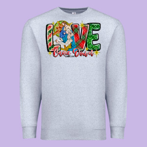 Love Came Down Premium Sweatshirt Designed By Cowhidedigitalart