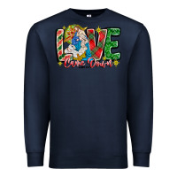 Navy Love Came Down Premium Sweatshirt - CowhideDigitalArt