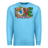 Ocean Blue Love Came Down Premium Sweatshirt - CowhideDigitalArt