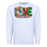 White Love Came Down Premium Sweatshirt - CowhideDigitalArt