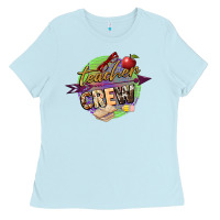Baby Blue teacher crew Ladies Tee - NancyCooperArtShop