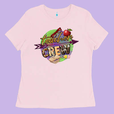 Teacher Crew Ladies Tee Designed By Nancycooperartshop
