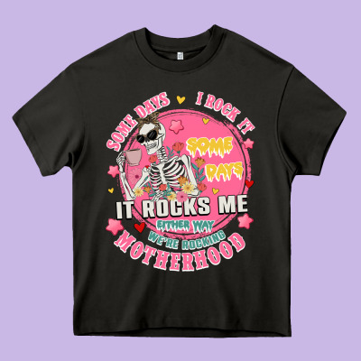 Funny Motherhood Heavy Core Tee Designed By Jahusdesignshop