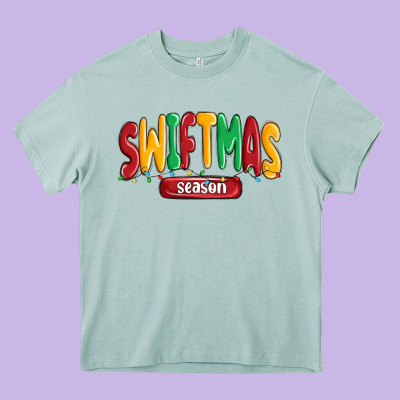 Swiftmas Season Heavy Core Tee Designed By Maliassmallbusiness