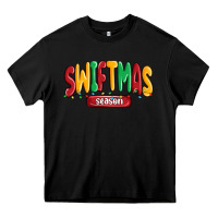 Black swiftmas season Heavy Core Tee - MaliasSmallBusiness