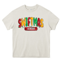 Cream swiftmas season Heavy Core Tee - MaliasSmallBusiness