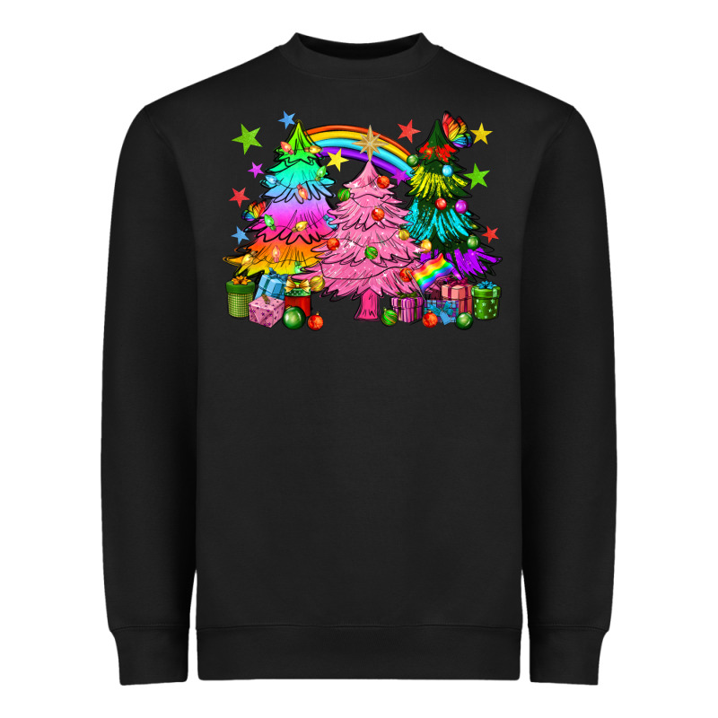 Pride Christmas Trees Heavyweight Sweatshirt by HowdyJamesFarm | Teevron