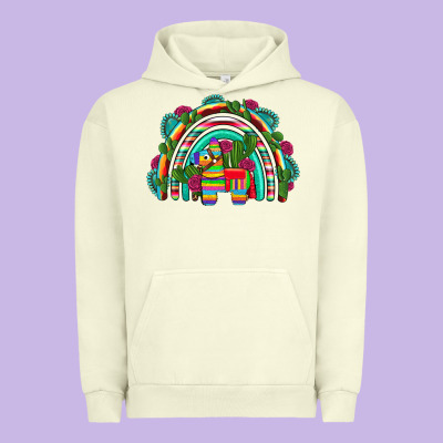 Mexican Pinata Rainbow Urban Hoodie Designed By Artiststas