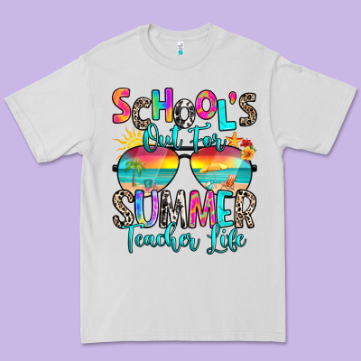 School's Out For Summer Teacher Life Premium Tee Designed By Ranaportraitstore
