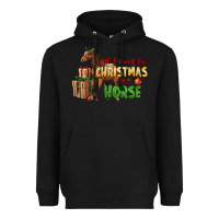 Black All I Want For Christmas Is A Horse Heavyweight Hoodie - LillyAllenDesigns