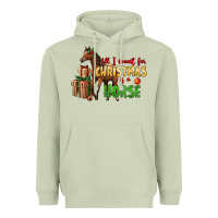 Matcha All I Want For Christmas Is A Horse Heavyweight Hoodie - LillyAllenDesigns