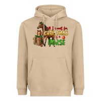 Mushroom All I Want For Christmas Is A Horse Heavyweight Hoodie - LillyAllenDesigns