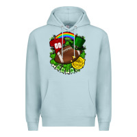 Blue Mist St. Patrick's Day American Football Premium Hoodie - FaDigitalArtStudio