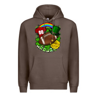 Coffee St. Patrick's Day American Football Premium Hoodie - FaDigitalArtStudio