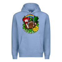 Colony Blue St. Patrick's Day American Football Premium Hoodie - FaDigitalArtStudio