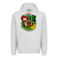 Dove Grey St. Patrick's Day American Football Premium Hoodie - FaDigitalArtStudio