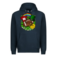 Navy St. Patrick's Day American Football Premium Hoodie - FaDigitalArtStudio