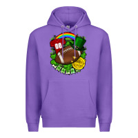 Purple St. Patrick's Day American Football Premium Hoodie - FaDigitalArtStudio