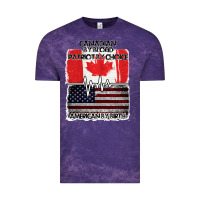 Cloud Purple American By Birth Canadian By Blood Patriot By Choice Vintage Tee - Bettercallsaul