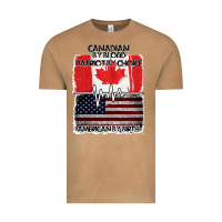 Vintage Camel American By Birth Canadian By Blood Patriot By Choice Vintage Tee - Bettercallsaul