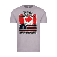 Vintage Zinc American By Birth Canadian By Blood Patriot By Choice Vintage Tee - Bettercallsaul